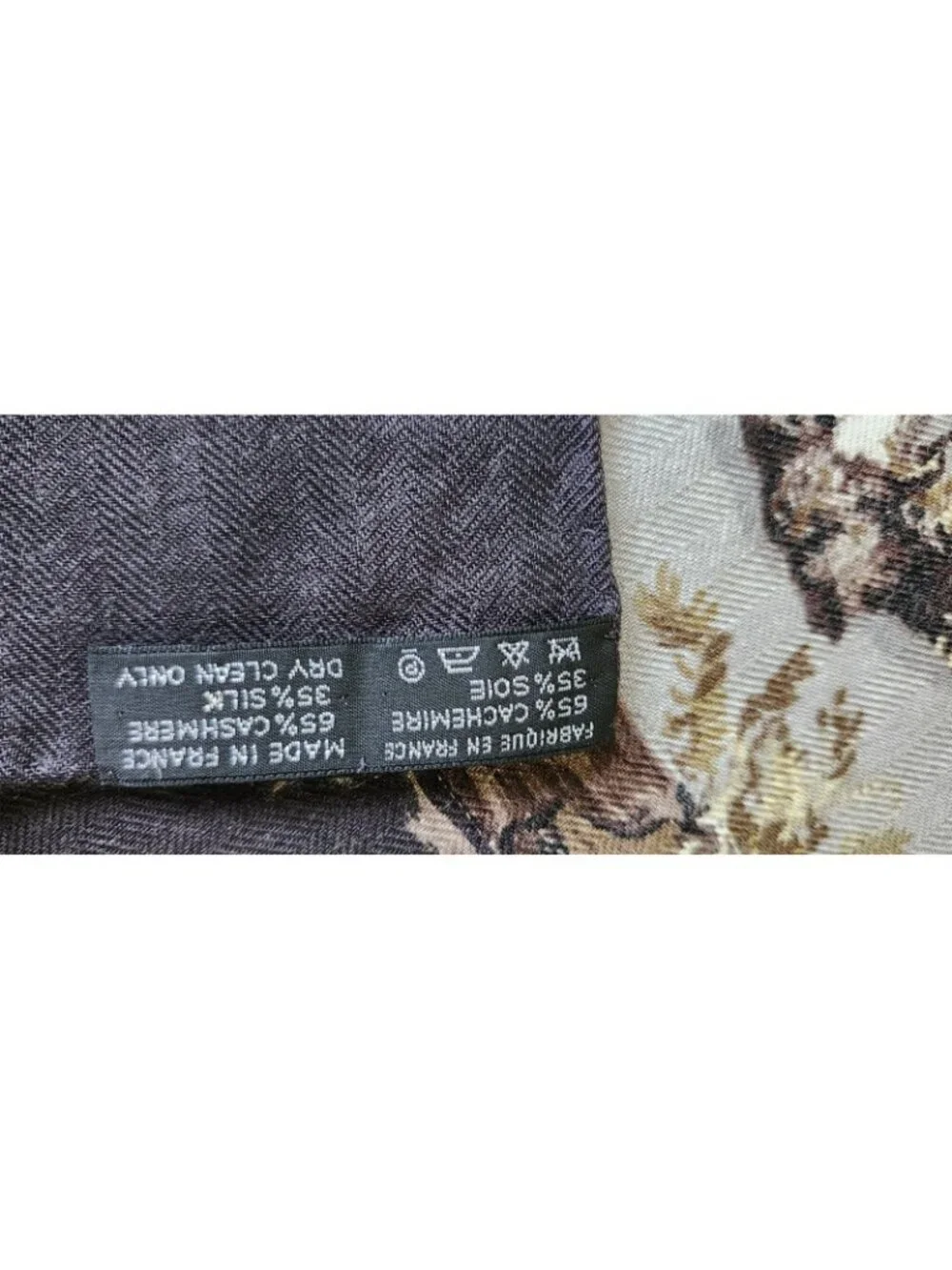 Hermès Paris Champignons Mushroom Cashmere Silk 140 Shawl Scarf Made in France